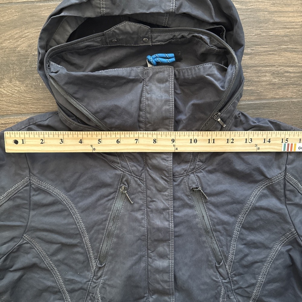 Kuhl Jacket Women Small Gray Packable Hood Full Zip Zippered Pockets - Picture 6 of 13
